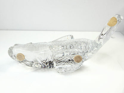 Vintage Baccarat Caprille Fish Clear Crystal Figurine France Art Glass A861