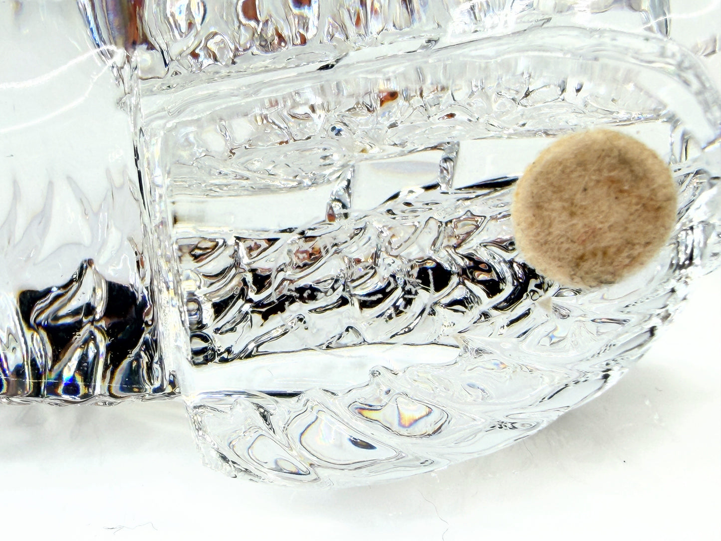 Vintage Baccarat Caprille Fish Clear Crystal Figurine France Art Glass A861