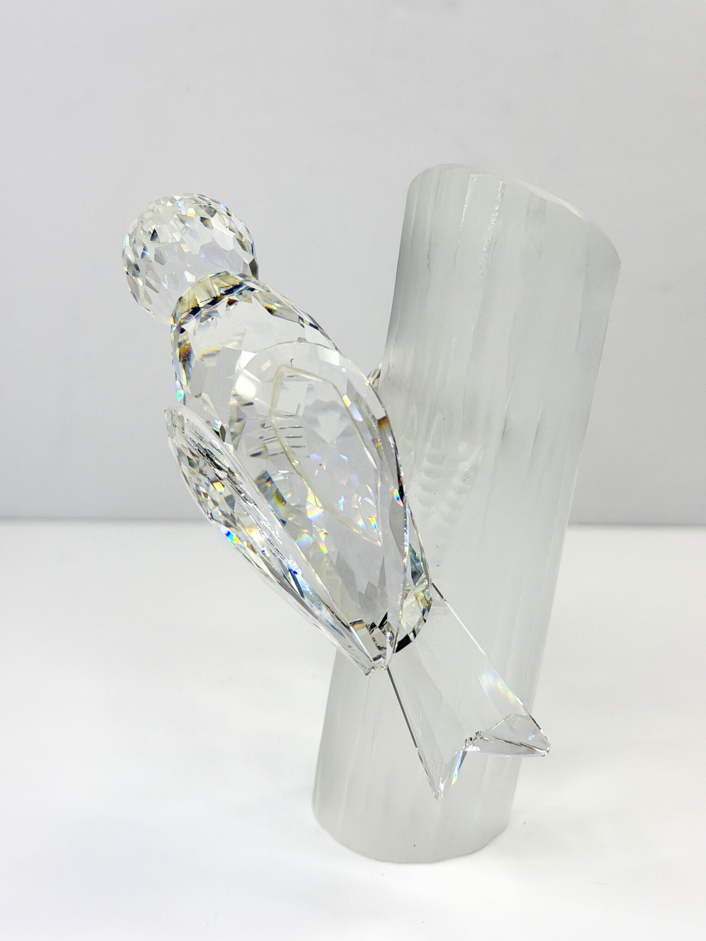 Swarovski Crystal 1988 Annual Woodpecker Figurine 014745 with Mirror Base S283