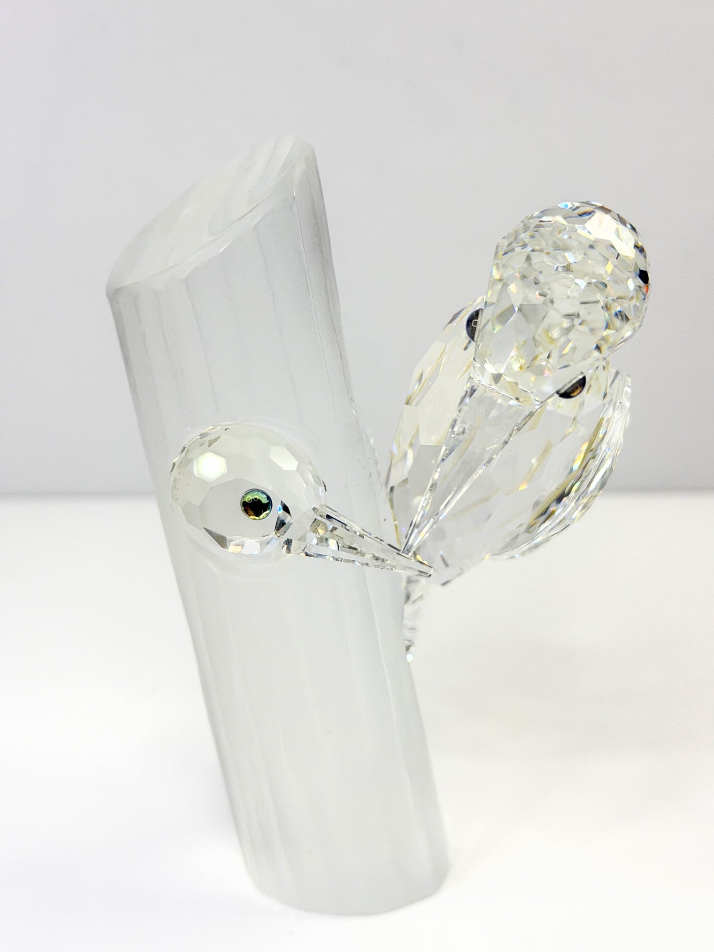 Swarovski Crystal 1988 Annual Woodpecker Figurine 014745 with Mirror Base S283