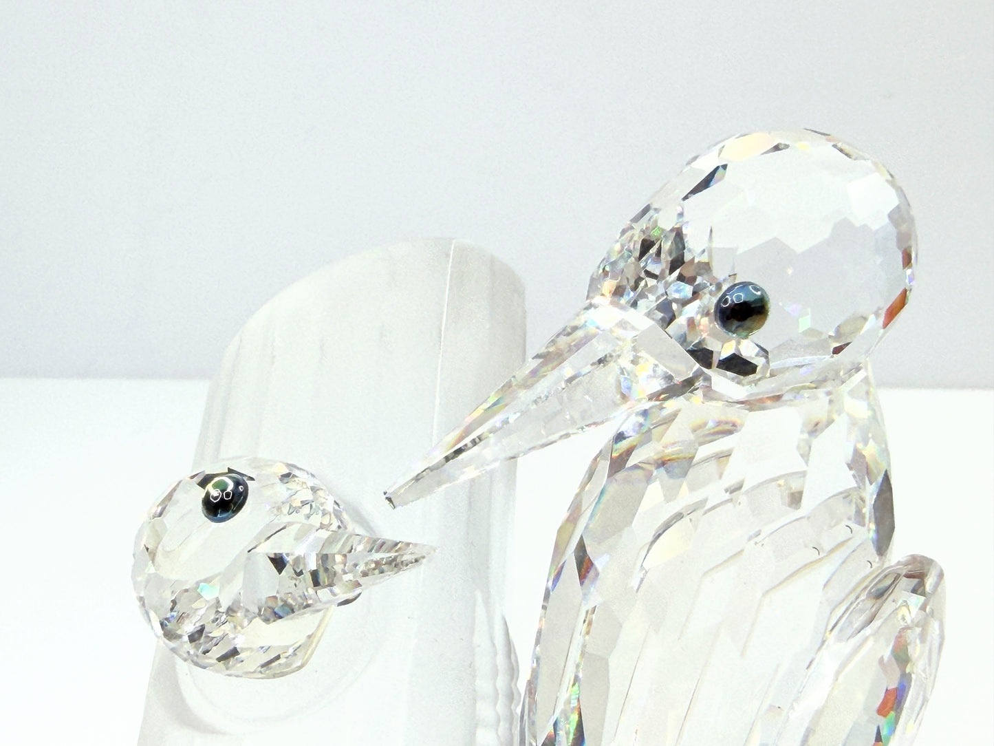 Swarovski Crystal 1988 Annual Woodpecker Figurine 014745 with Mirror Base S283