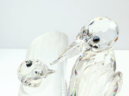 Swarovski Crystal 1988 Annual Woodpecker Figurine 014745 with Mirror Base S283