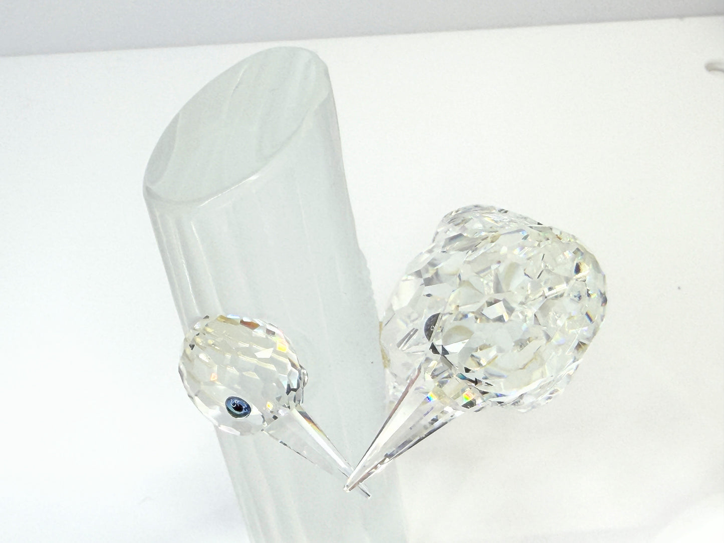 Swarovski Crystal 1988 Annual Woodpecker Figurine 014745 with Mirror Base S283