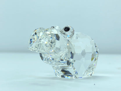 Swarovski Figurine Crystal 015187 Large Hippo 2 13/16in Top Zustand Box S21