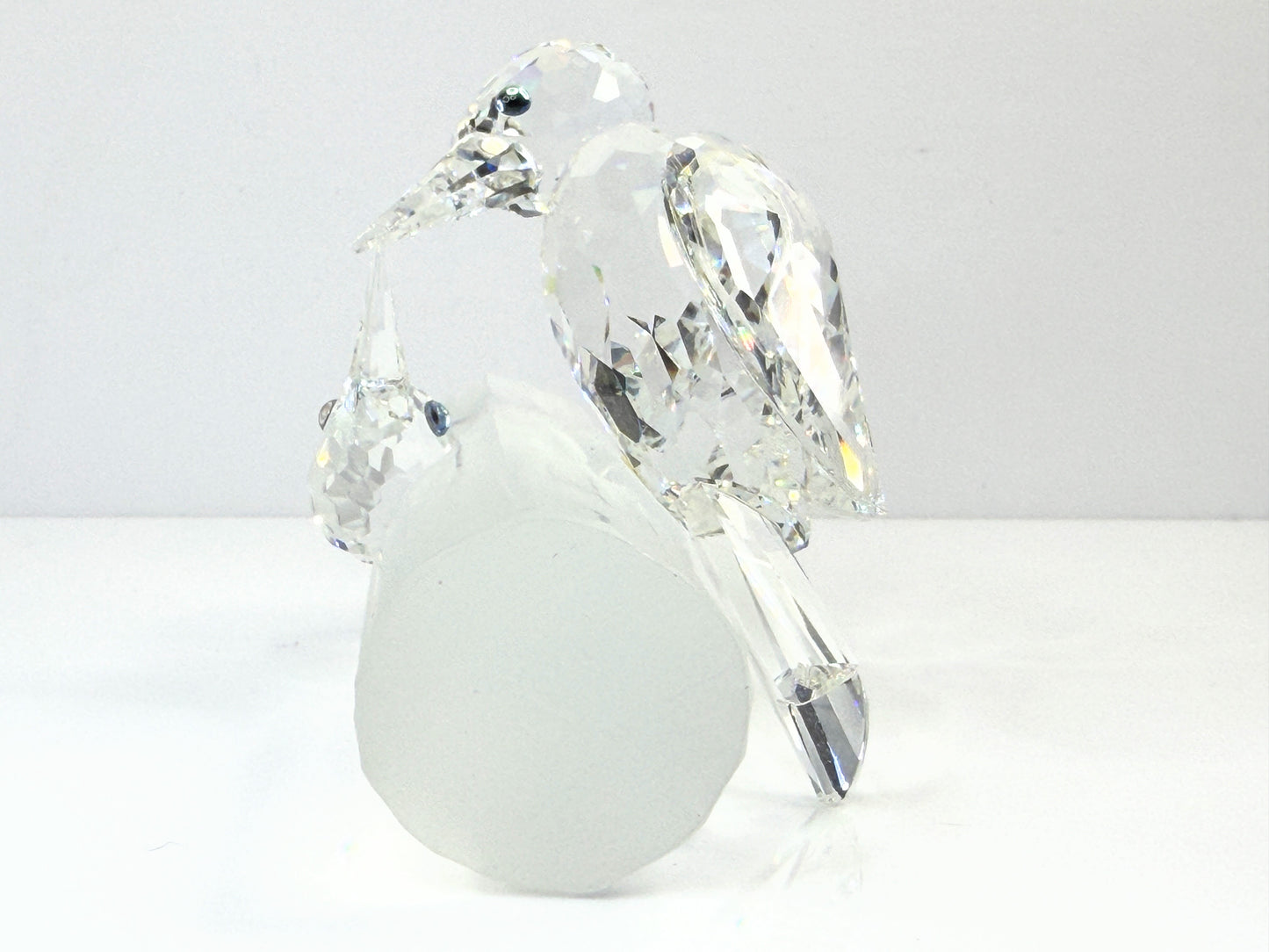 Swarovski Crystal 1988 Annual Woodpecker Figurine 014745 with Mirror Base S283
