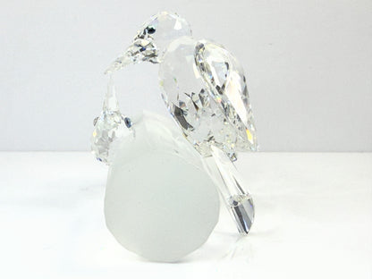 Swarovski Crystal 1988 Annual Woodpecker Figurine 014745 with Mirror Base S283