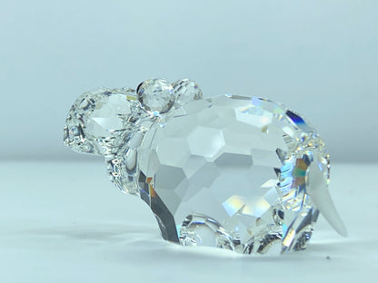 Swarovski Figurine Crystal 015187 Large Hippo 2 13/16in Top Zustand Box S21