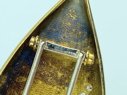 Alex Sepkus 18K Yellow Gold and 0.32ct Diamond brooch