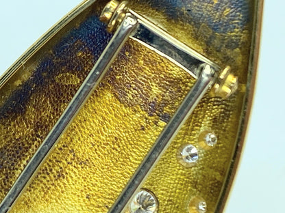 Alex Sepkus 18K Yellow Gold and 0.32ct Diamond brooch
