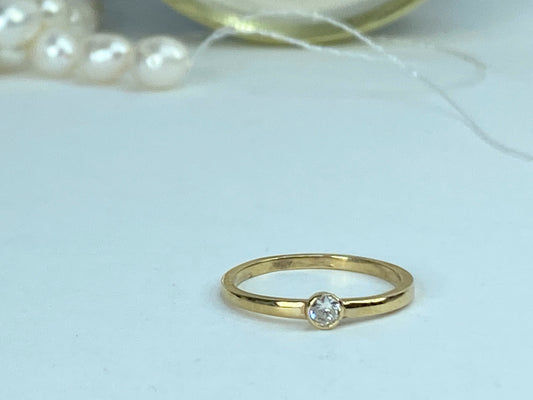Minimalist 0.11ct G/VS Diamond Engagement Ring s6.5 JR967