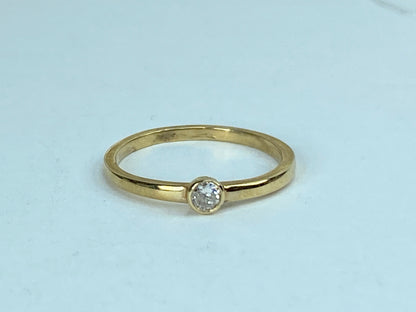 Minimalist 0.11ct G/VS Diamond Engagement Ring s6.5 JR967