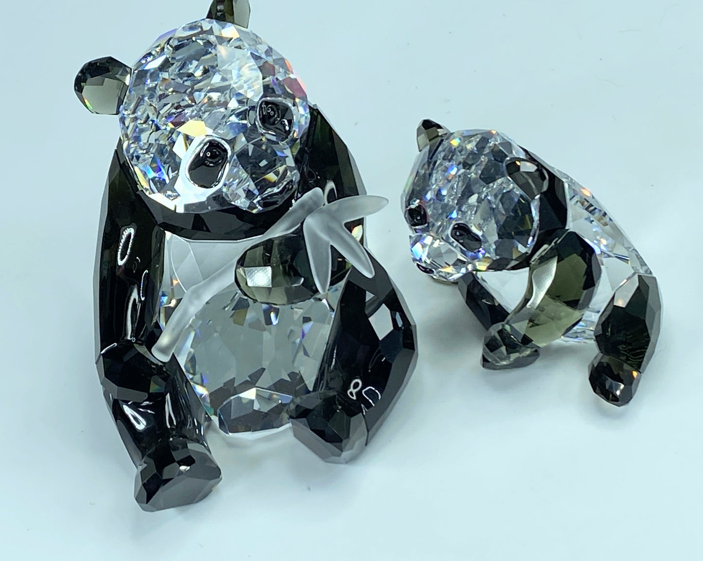 Swarovski Crystal Figurine 900918 MIB Pandas Panda and Cub S23