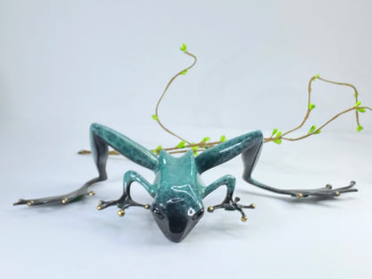 Peeking Over Frogman Ltd Edit 47/1000 Bronze 1992 Signed by Tim Cotterill A414