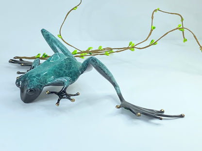 Peeking Over Frogman Ltd Edit 47/1000 Bronze 1992 Signed by Tim Cotterill A414