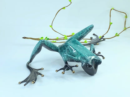 Peeking Over Frogman Ltd Edit 47/1000 Bronze 1992 Signed by Tim Cotterill A414