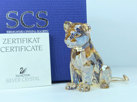 Swarovski SCS Lion Cub Akili 5135896 Crystal Figurine Mint in Boxes S27