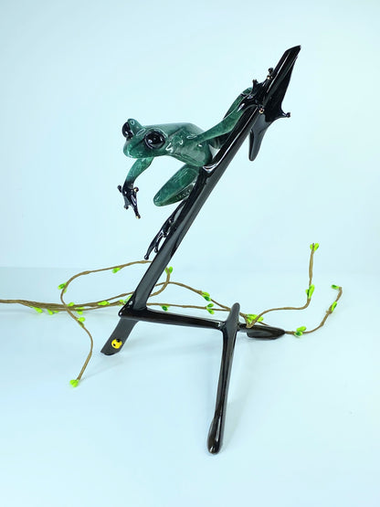 Tim Cotterill, Frogman "I Spy" Limited Edition Bronze Sculpture 10.75" A418