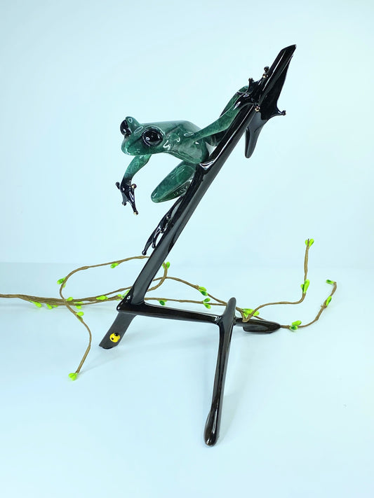 Tim Cotterill, Frogman "I Spy" Limited Edition Bronze Sculpture 10.75" A418