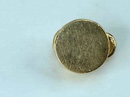 Antique 14K yellow gold Emerald Snake motif sliding charm 2.9g JR420