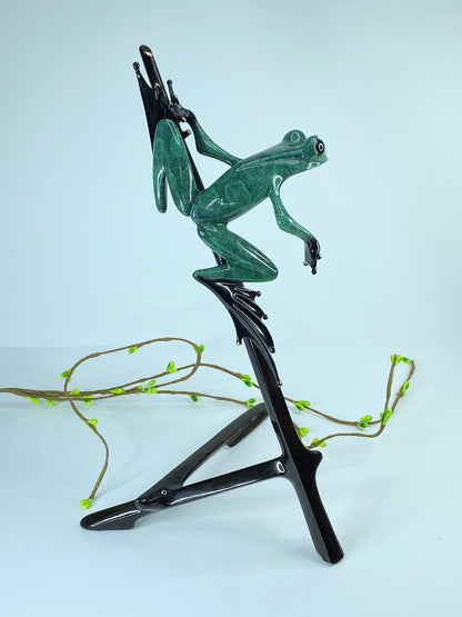Tim Cotterill, Frogman "I Spy" Limited Edition Bronze Sculpture 10.75" A418