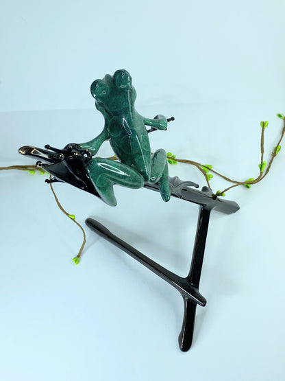 Tim Cotterill, Frogman "I Spy" Limited Edition Bronze Sculpture 10.75" A418