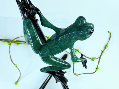 Tim Cotterill, Frogman "I Spy" Limited Edition Bronze Sculpture 10.75" A418