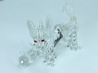 Swarovski Crystal Dragon "Fabulous Creatures" 1997 with Box S26