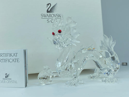 Swarovski Crystal Dragon "Fabulous Creatures" 1997 with Box S26