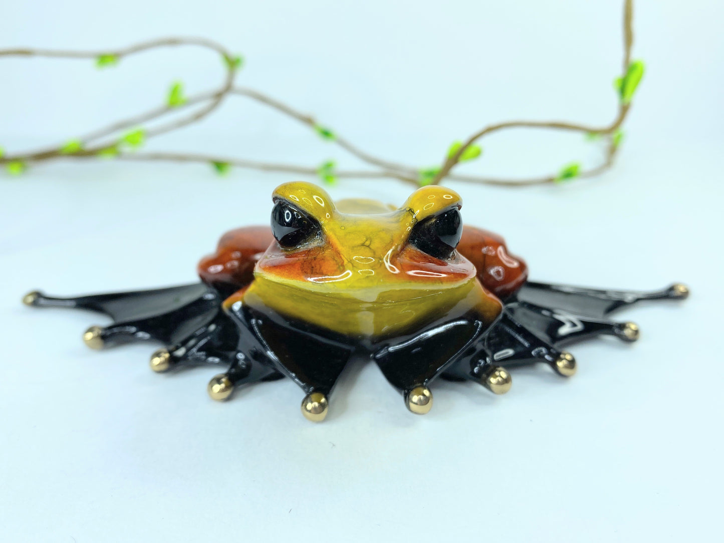 Tim Cotterill Frogman Flipper Enamel Frog Limited Edition c2003 A416