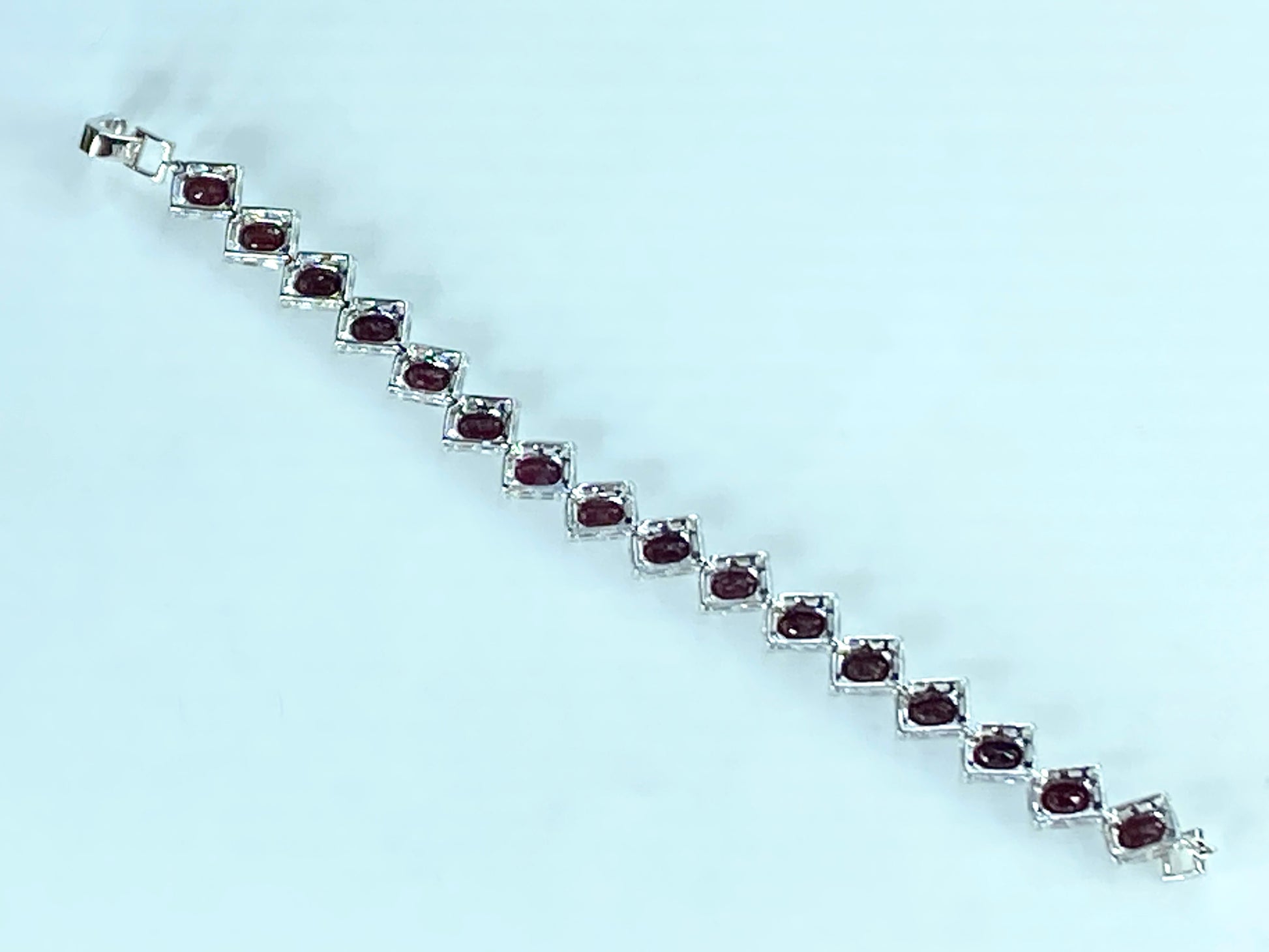 Certified 18K 7.04ct "Pigeon Blood" Ruby 5.75ct Diamond bracelet 14.4g JR423