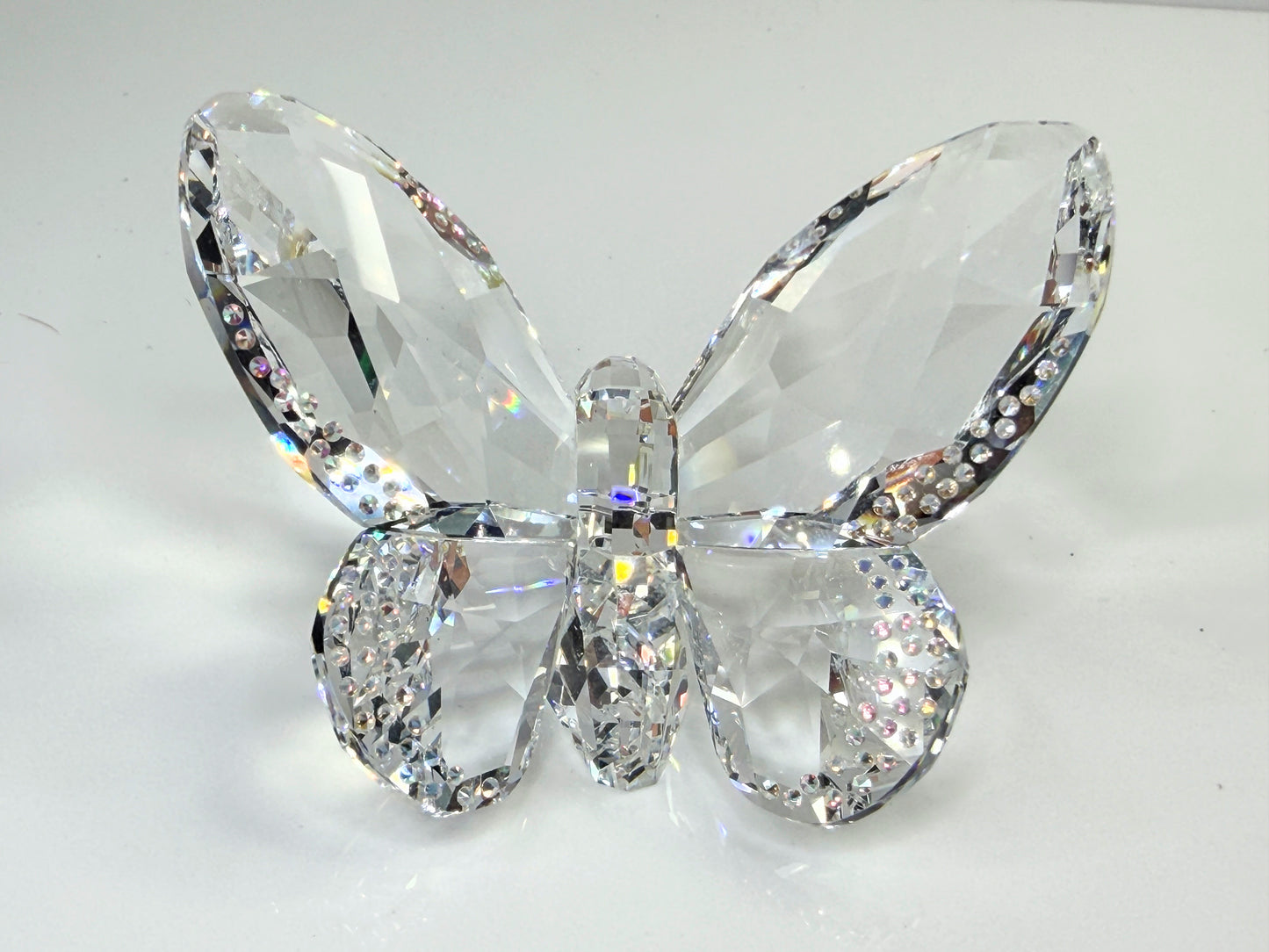 Swarovski Crystal Butterfly Figurine Bejeweled Wings w Box S285