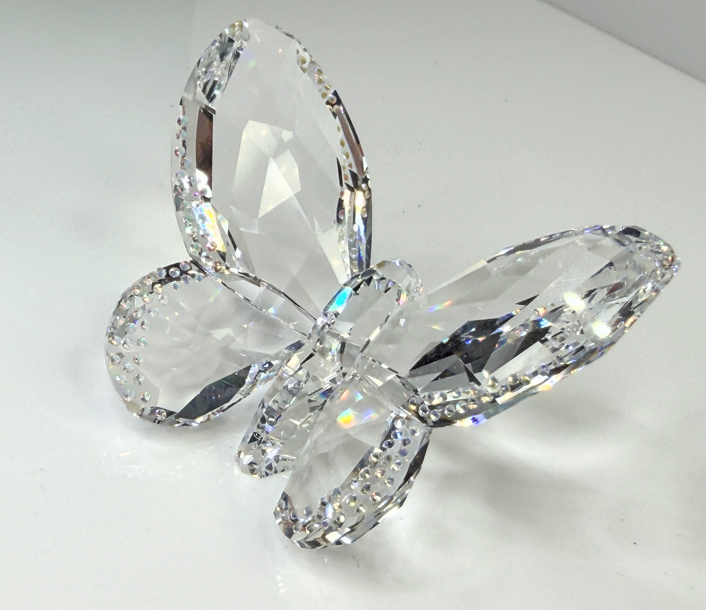 Swarovski Crystal Butterfly Figurine Bejeweled Wings w Box S285