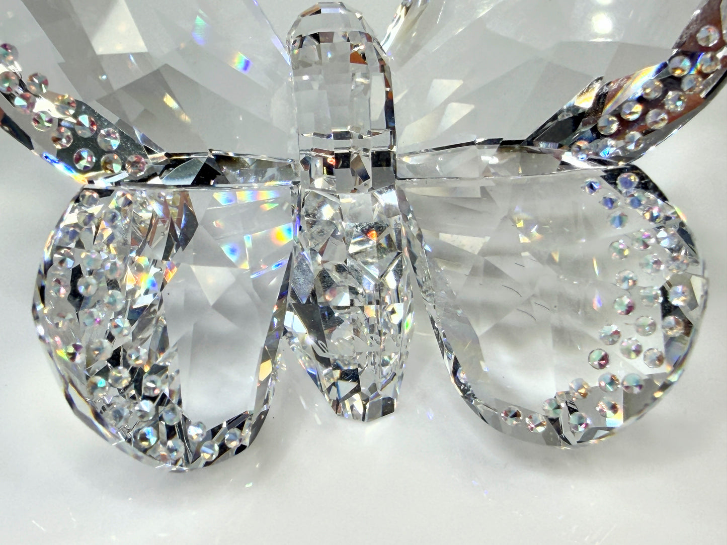 Swarovski Crystal Butterfly Figurine Bejeweled Wings w Box S285