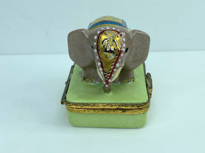 Atterri Limoges France Eastern & Oriental Express Elephant trinket box A421