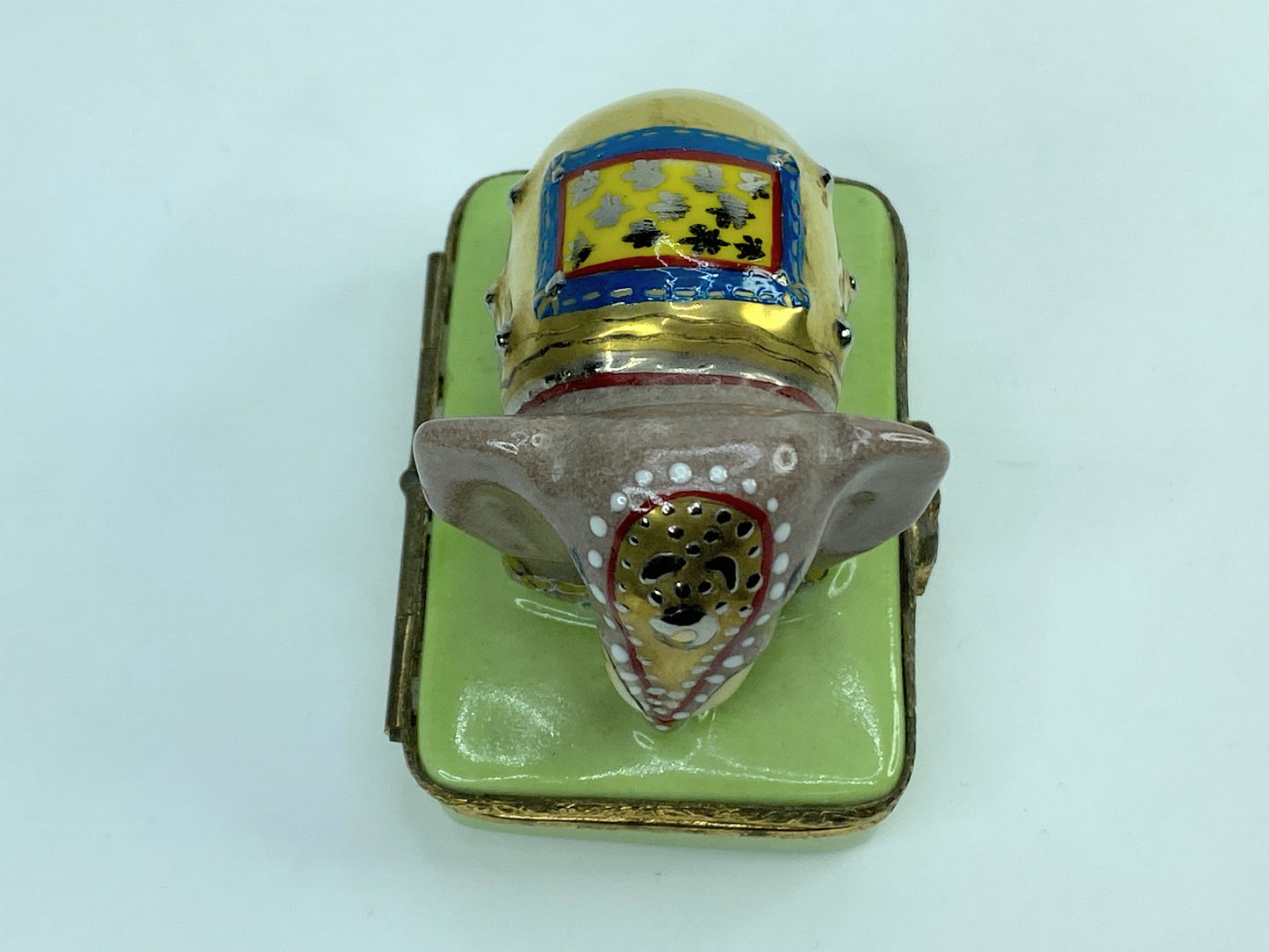 Atterri Limoges France Eastern & Oriental Express Elephant trinket box A421