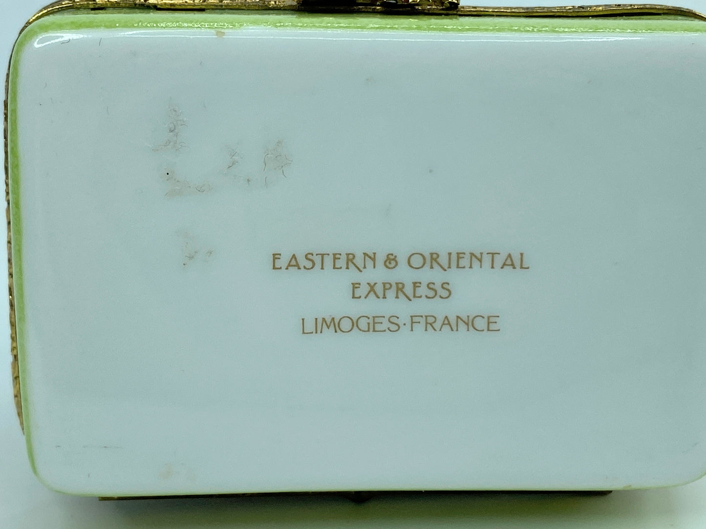 Atterri Limoges France Eastern & Oriental Express Elephant trinket box A421