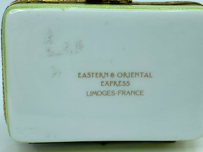 Atterri Limoges France Eastern & Oriental Express Elephant trinket box A421