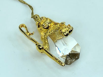 Swarovski Crystal Shepherd Snowman Pendant or Ornament Strauss Collection S163