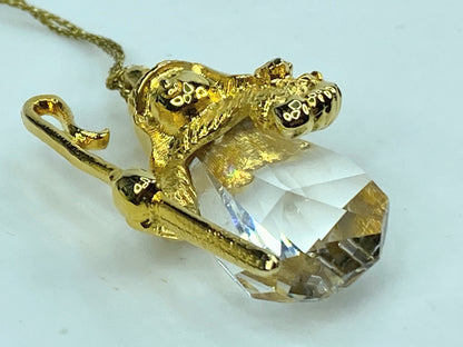 Swarovski Crystal Shepherd Snowman Pendant or Ornament Strauss Collection S163