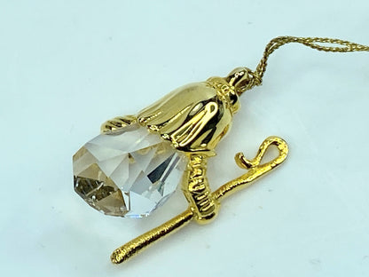 Swarovski Crystal Shepherd Snowman Pendant or Ornament Strauss Collection S163