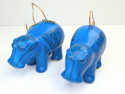 The Met Museum William Hippo Porcelain Ornament Pair 3" Box NX96