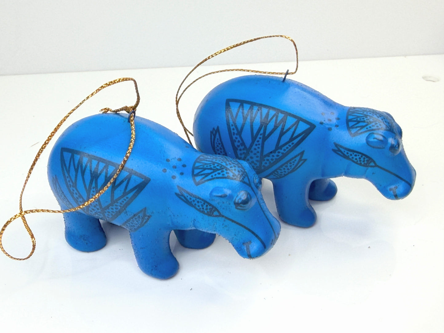 The Met Museum William Hippo Porcelain Ornament Pair 3" Box NX96