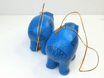 The Met Museum William Hippo Porcelain Ornament Pair 3" Box NX96