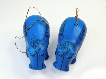 The Met Museum William Hippo Porcelain Ornament Pair 3" Box NX96