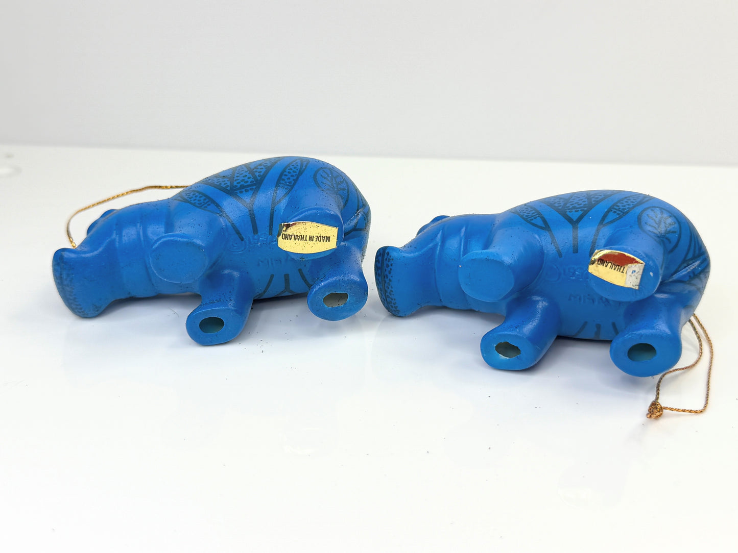 The Met Museum William Hippo Porcelain Ornament Pair 3" Box NX96
