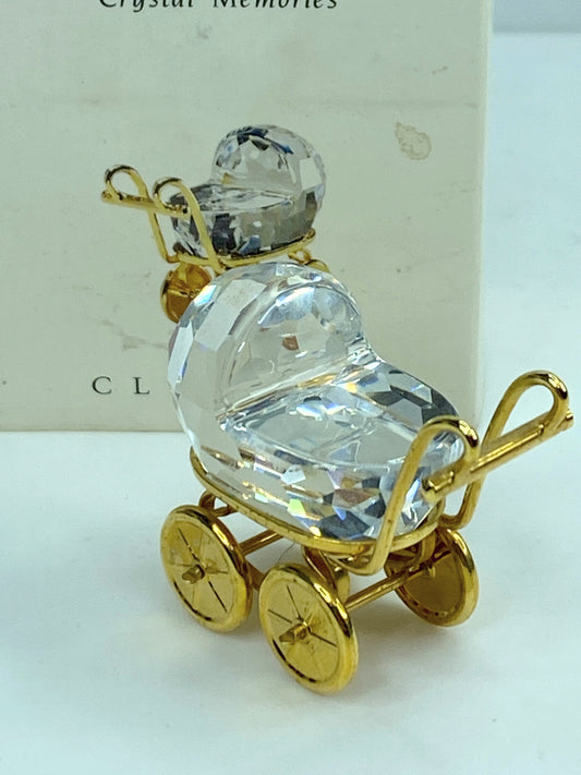Baby Carriage/ Pram - Childhood Dreams by Swarovski COA mirror S158