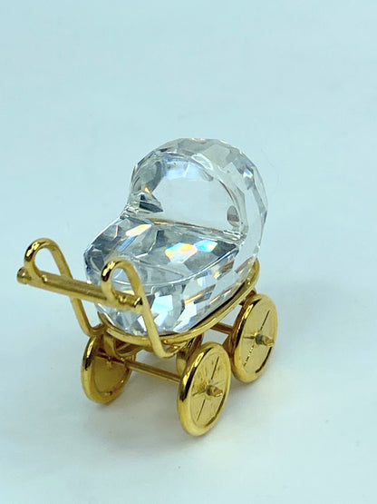 Baby Carriage/ Pram - Childhood Dreams by Swarovski COA mirror S158