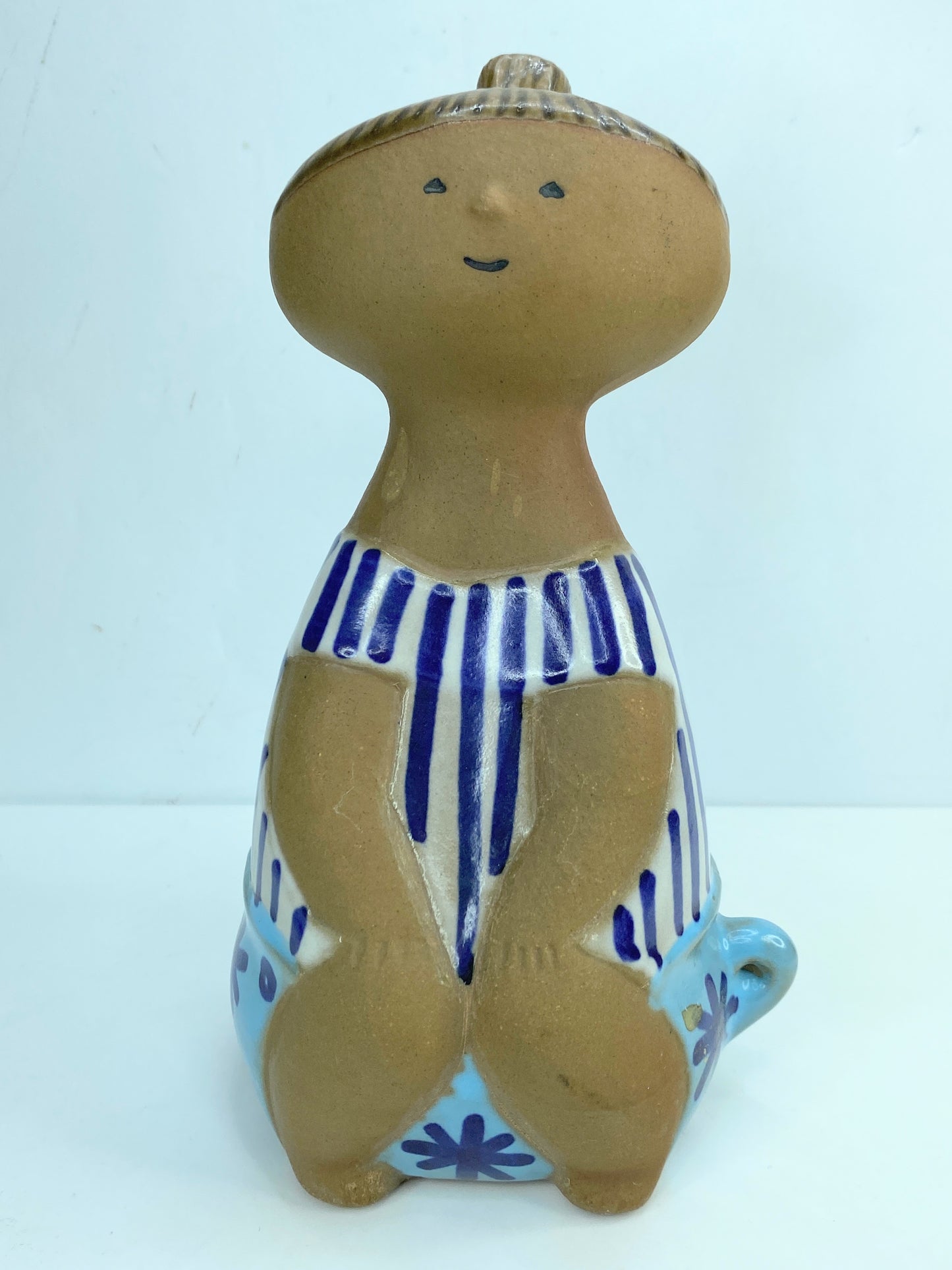 Signed Lisa Larson Gustavsberg Studio Lotta MCM stengods figurine 7" A422