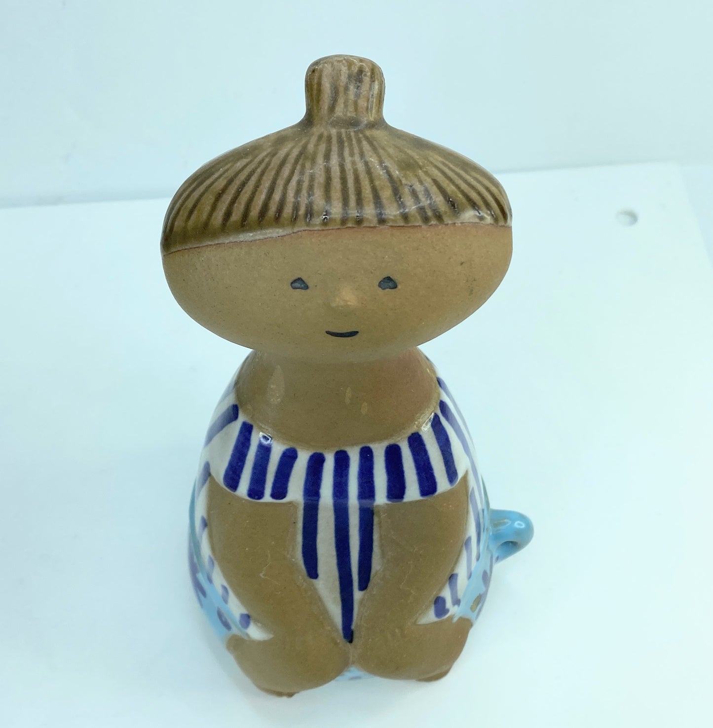 Signed Lisa Larson Gustavsberg Studio Lotta MCM stengods figurine 7" A422