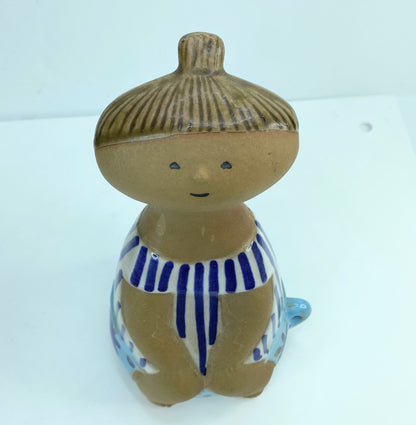 Signed Lisa Larson Gustavsberg Studio Lotta MCM stengods figurine 7" A422